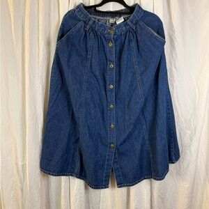 Classic Elements Indigo Denim Cotton Skirt